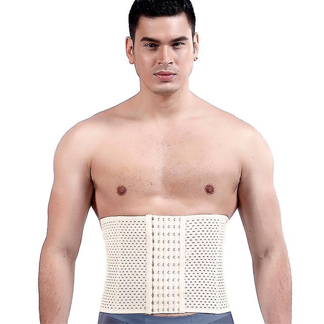 Hombres Entrenador de cintura Body Shaper Tummy Control Belt Belly Fat Burner Corsé adelgazante 2XL
