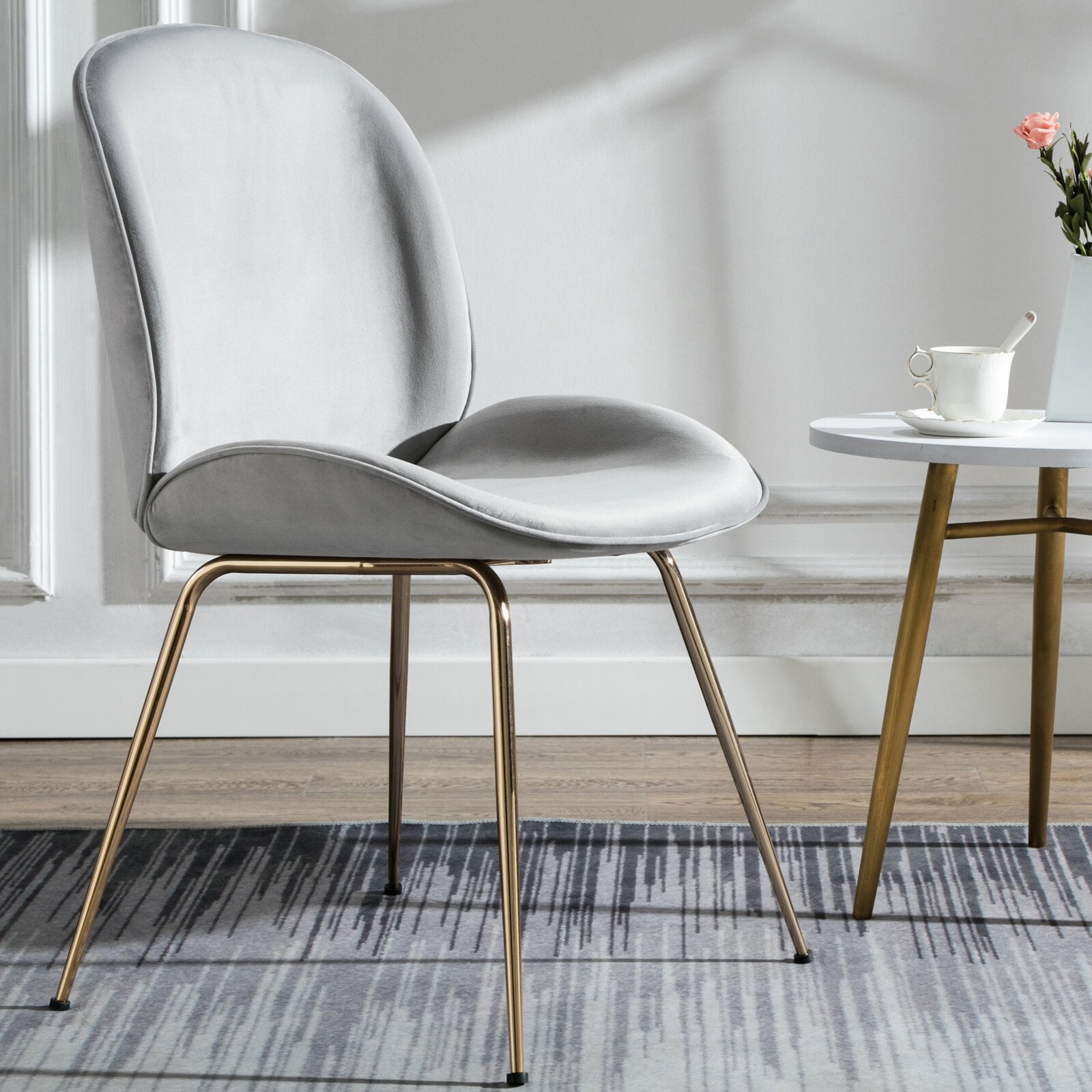 Amoroso velvet on sale side chair