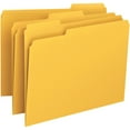 thumbnail image 2 of (5 pack) Smead File Folder 12243 - Letter - 8.5" X 11" - 1/3 Tab Cut - 100 / Box - 11pt. - Goldenrod, 2 of 6