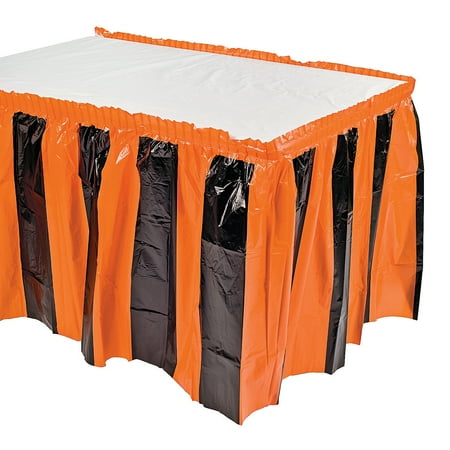 

Orange & Black Tableskirt - Party Supplies - 1 Piece