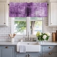 thumbnail image 2 of Purple Paint Window Valance Curtain Abstract Art Graffiti Rod Pocket Short Curtain for Living Room, Bedroom & Kitchen Window Decor 42x18in, 2 of 8