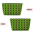 thumbnail image 2 of Jamaican Flag Stripe Purse Organizer Handbags Totes Leather Zipper Printing Bag For Women Travel Toiletry Bag, 2 of 7
