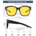 thumbnail image 3 of KALIYADI Night Driving Glasses for Men Women,Night Vision Glasses Fit Over Glasses Sunglasses Anti Glare, 3 of 7