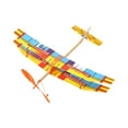 thumbnail image 1 of Twin Wing Rubber Band Powered Airplane Foam Glider Science Craft Toy Outdoor Flying Model For Kids Educational Activity, 1 of 4