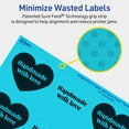 thumbnail image 5 of Avery Printable Heart Labels, Bright Blue, 2-9/32" x 1-27/32", 120ct, 5 of 11