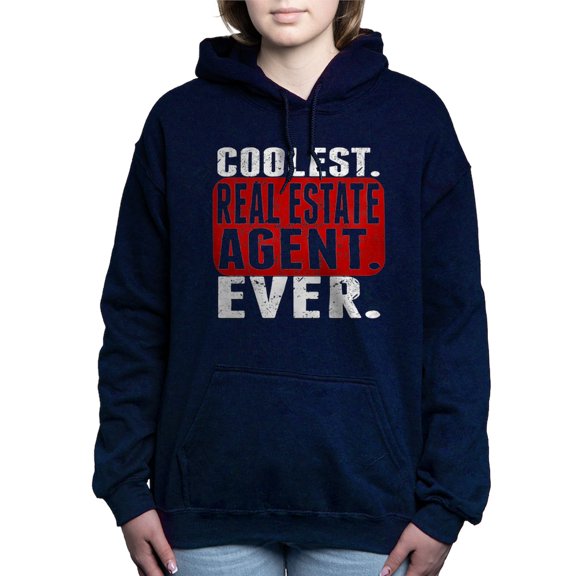 CafePress - Coolest. Real Estate Agent. Ever. Women's Hooded S - Pullover Hoodie, Classic & Comfortable Hooded Sweatshirt