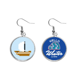 thumbnail image 1 of El verano de vela barco mar pixel Cuelgue la joyería del pendiente del hielo del invierno de la gota Unbranded M, 1 of 3