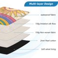 thumbnail image 3 of FORMRS 15-15.6 inch Laptop Sleeve Case Soft Carrying Quilted Computer Bag Cover, Beige Rainbow, 3 of 7