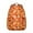 Orange-1, variant on Marble Flamingo Elegant Backpack - Sophisticated Veined Pattern, Leather Bottom Protectors, Luxury Gift for Private School Attendees
