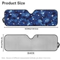 thumbnail image 3 of Psesaysky Blue Galaxy Stars Windshield Sun Shade, Cute Shade Heat Shield Foldable, Block UV Rays, 52.95x16.14 inch, Compatible with Car SUV Off-road Vehicle, 3 of 7