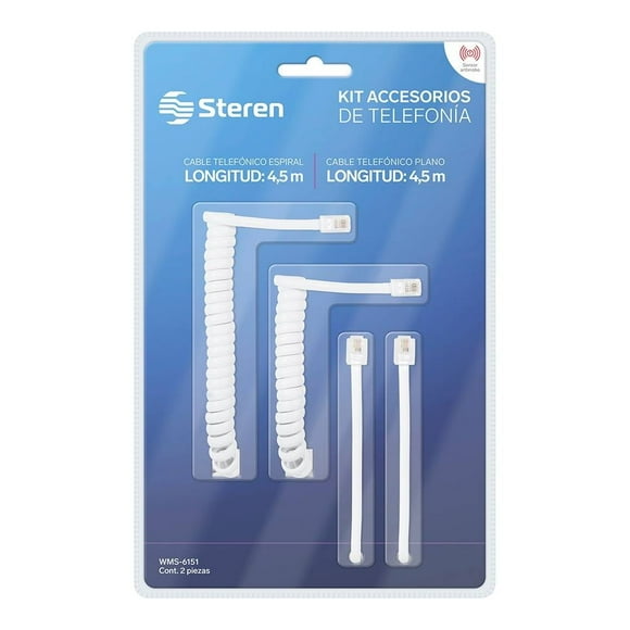 Kit cables telefónicos Steren WMS-6151