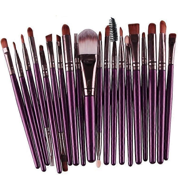 20Pc Makeup Brushes Set Professional Soft Synthetic Hair Powder Foundation Eyeshadow Make Up Brushes Ideal For Makeup Beginners