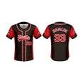 thumbnail image 1 of Camiseta de beisbol con diseño personalizado para hombre, ropa deportiva completamente sublimada, camisas de entrenamiento, camisetas de béisbol120 Gao Jinjia LED, 1 of 2