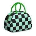 thumbnail image 1 of Geometric Plaid Lunch Tote – Abstract and Moroccan-Inspired Checkered Pattern, Insulated and Reusable Lunch Box with Fashionable Flair, 1 of 6