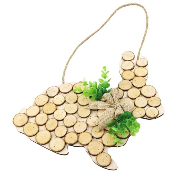 Letrero colgante de feliz Pascua, colgante de conejo, adornos de pared para fiestas, corona de conejito 325x33CM