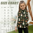 thumbnail image 6 of Xoenoiee Christmas Snowman Reindeer Gift Tree Snowflake Print Toddler Girls Polar Fleece Vest, Xmas Sleeveless Zipper Jacket with Stand Collar and Pockets, Lightweight Warm Winter Coat, 5-6 Years, 6 of 7