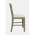 thumbnail image 6 of Jofran Telluride Rustic Distressed Pine Upholstered Counter Stool (Set of 2), 6 of 10