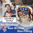 thumbnail image 4 of to My Dad from Daughter Son Flannel Blanket, Fantastic Humorous Throw Blanket Fathers Day Birthday for Papa Daddy, Funny America Soft Blanket for Bedding Sofa 50 x 60 Inch, 4 of 5