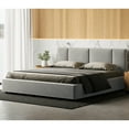 thumbnail image 5 of Omax Decor Venice Upholstered Platform King Bed in Gray Boucle Fabric, 5 of 6