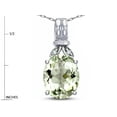 thumbnail image 3 of Star K � Oval 10x8 Genuine Green Amethyst Fashion Pendant Necklace, 3 of 9