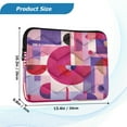 thumbnail image 3 of Laptop Bag Briefcases Computer Inner Bags Computer Bags Laptop Sleeves Work Travel School Bag16inch Pink and Purple Record Pattern, 3 of 8