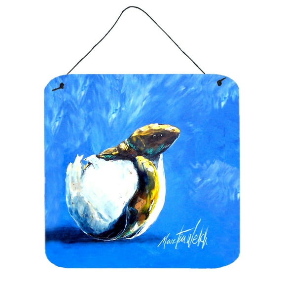 Carolines Treasures MW1302DS66 Baby Turtle Wall or Door Hanging Prints 6x6 multicolor