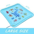 thumbnail image 3 of Growsly 67"Splash Pad for Kids Sprinkler Water Toy Outdoor Pool Toy,  for 2-7 Y Boys Girs, Blue, 3 of 7