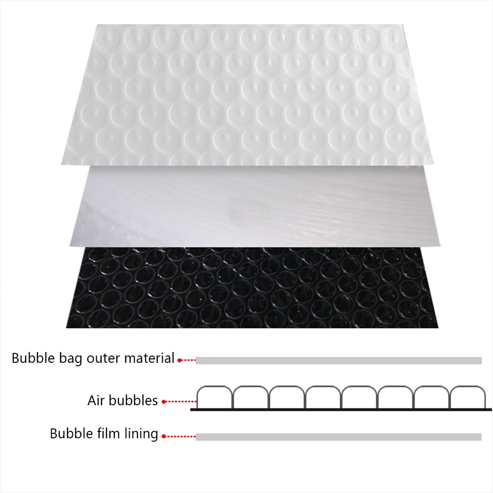 25/50/100Pc Poly Bubble Mailers Shipping Padded Envelopes Self Seal White All Size