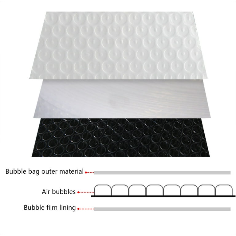 NUOBESTY 25pcs Bubble Envelope Bag water proof Bubble Mailers liner thicken  Mailing Envelopes filling bubble envelope Co-extruded film Mail sack white