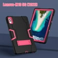 thumbnail image 5 of SaniMore Hybird Case for Lenovo Tab M10 5G 2023, Rugged Heavy Duty Protective Case Hidden Kickstand Dual Angle Stand Shockproof Anti-drop for Lenovo Tab M10 5G, Black+Rose, 5 of 9