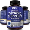 NutriFlair Thyroid Supplement with Iodine for Weight Loss Metabolism Boost 120 Vegetable Capsules