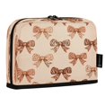 thumbnail image 2 of Standing Pencil Case with Base Large Capacity Stationery Pouch Pen Bag with Zipper for Women Men Leopard Print Bow, 2 of 7