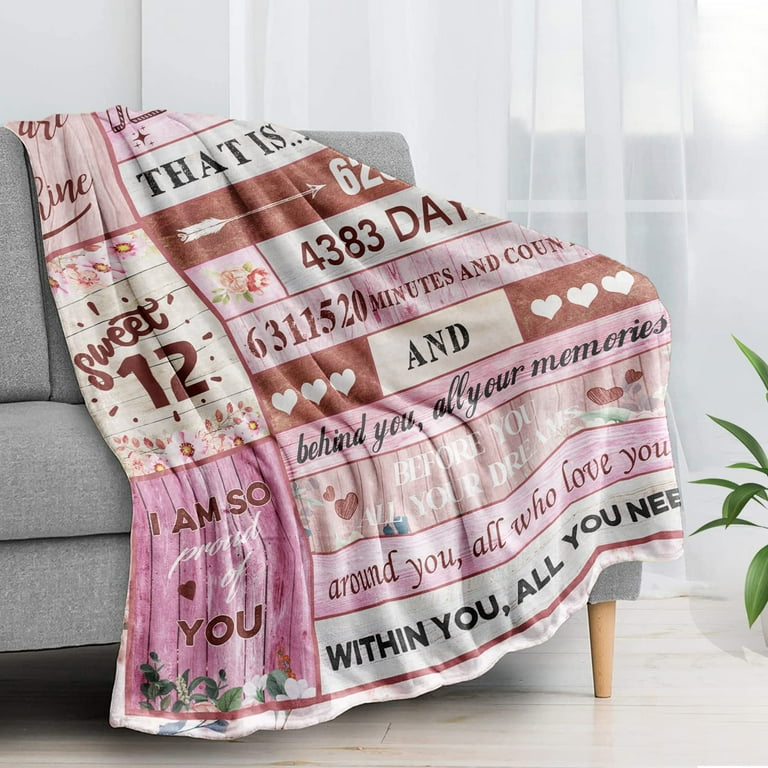 LHSHID 8th Birthday Gifts for Girls 8th birthday blanket for Girl