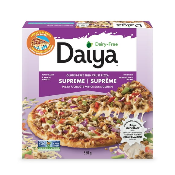 Daiya Dairy Free Gluten Free Supreme Pizza, Vegan (Frozen), 550g
