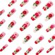 thumbnail image 3 of Uñas románticas con rosas grandes rojas, uñas postizas con degradado blanco, parches de noticias para uñas, 3 of 4