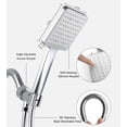 thumbnail image 4 of 6 Spray Modes/Settings Detachable Shower Head with Stretchable 59" 304 Stainless Steel Hose and Multi Angle Adjustable Shower Bracket, 4 of 5