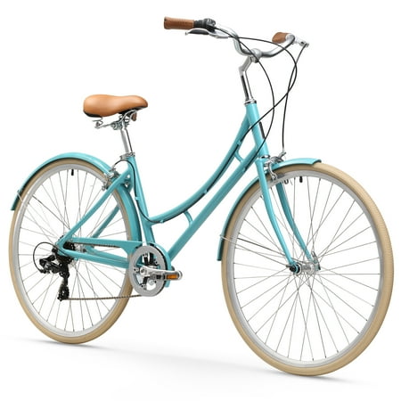 sixthreezero Ride in the Park Women's 7-Speed City Road Bicycle, 17" Frame, Teal