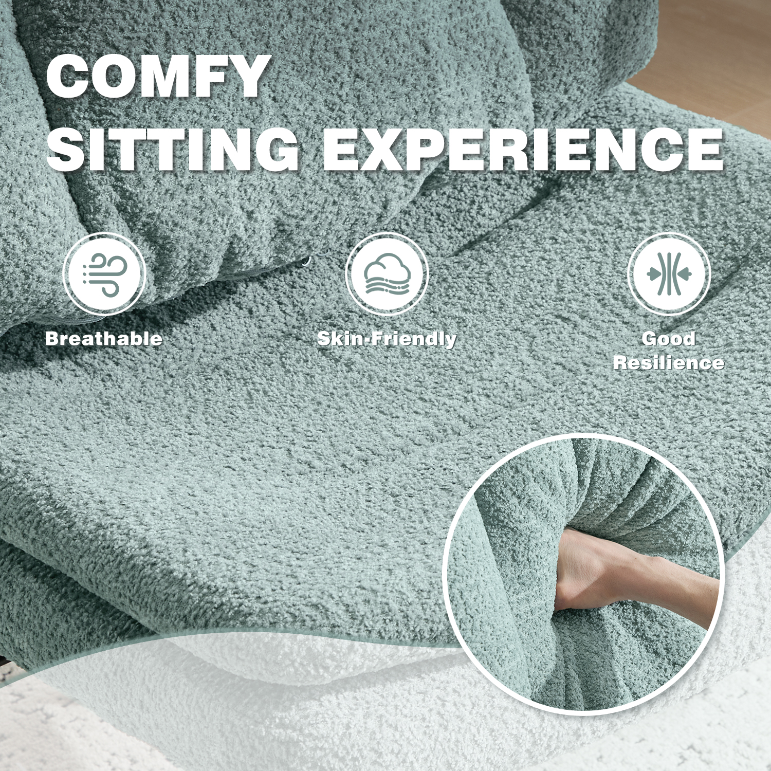 Wide Criss Cross Chair with Flip Up Back Cushion and Arms, Ergonomic Cross Legged Office Chair with Dynamic Lumbar Support, Upholstered Swivel Rolling Vanity Chair for Customized Comfort