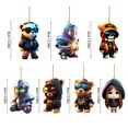 thumbnail image 3 of Hariumiu Lanyard Ornament Sure Here's A Product Title for Listing Car Christmas Tree Pendant Cartoon Bear Robot Hanging Home Beautification Supplies Window Bag, 3 of 7