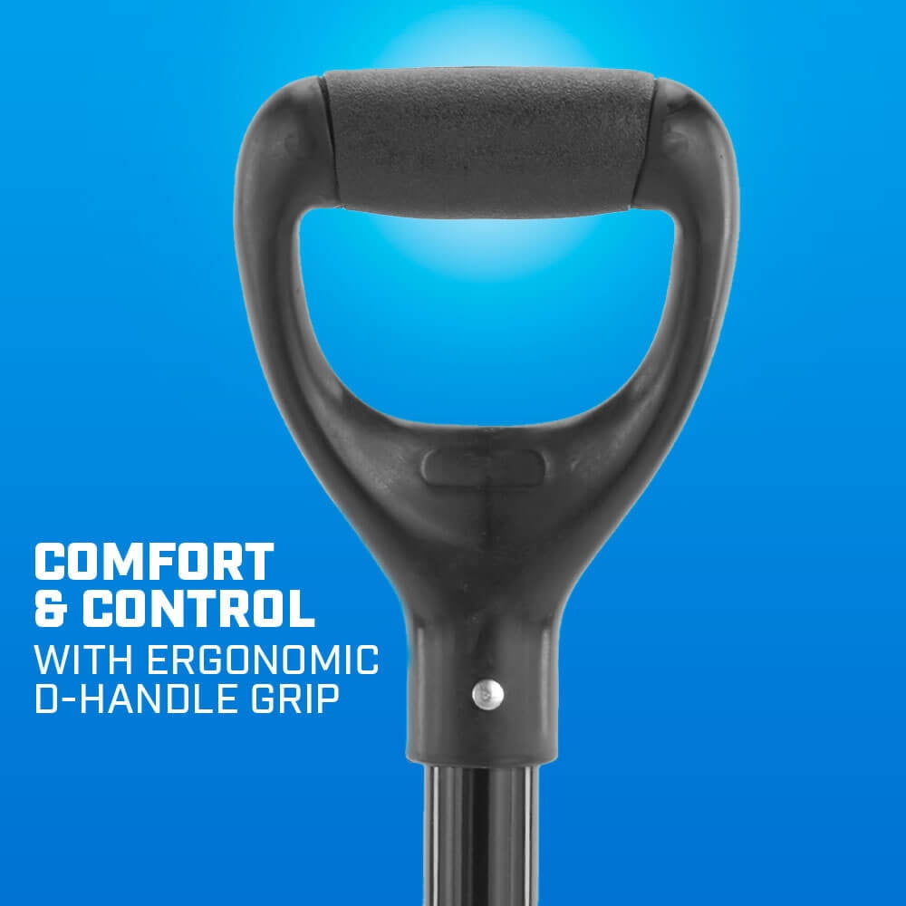 (2 pack) HART Aluminum Scoop Shovel with Fiberglass Shaft and Plastic D Handle