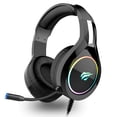 thumbnail image 1 of Havit H2232D LED Lighting 3.5mm+USB, 50mm Drive Gaming Headset_Black, 1 of 3