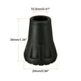 thumbnail image 2 of Uxcell Walking Stick Protectors Replacement Accessories Trekking Pole Tips 4 Pack, 2 of 5