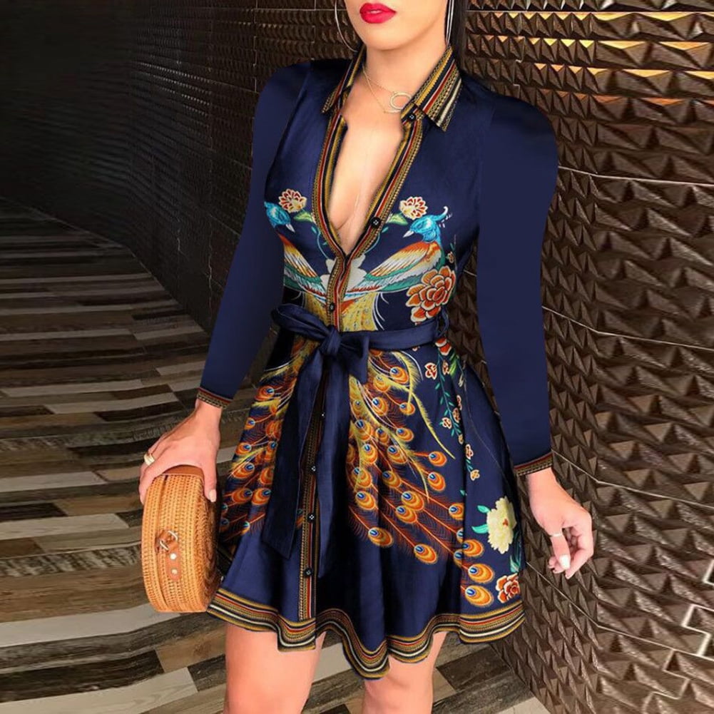 Porfeet Fashion Women Deep V Neck Long 