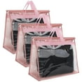 thumbnail image 1 of Bolsas para polvo de bolso, plástico, 3 uds., protectores transparentes para bolso, organizadores de almacenamiento, 1 of 8
