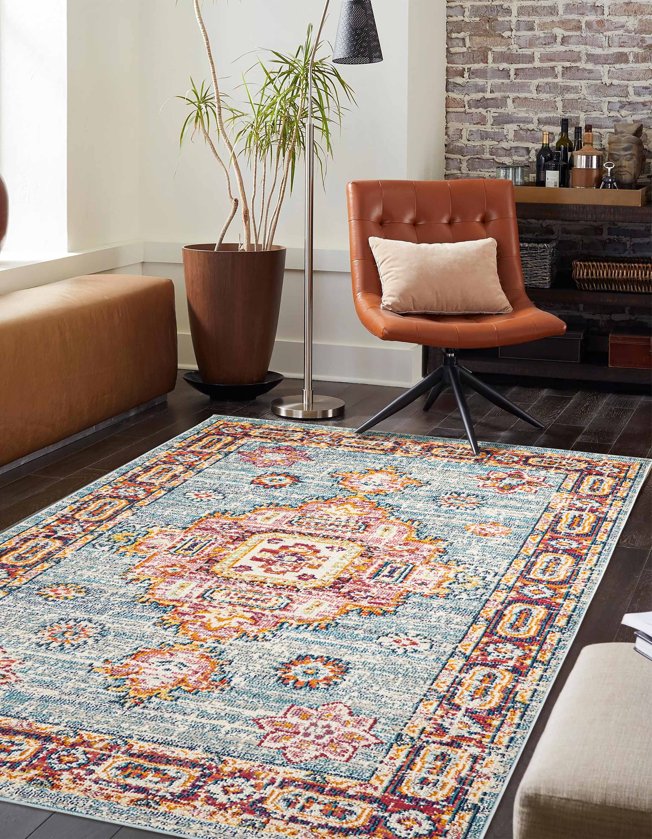 ECARPET Aldora Traditional Area Rug for Living Room, Bedroom, Dining Entrance, Hallway and More
