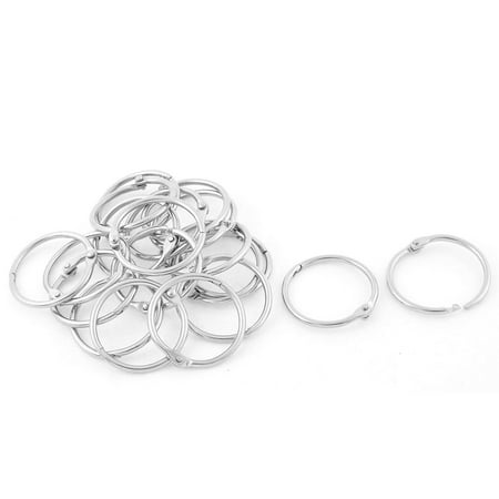 Nylon Snap Ring - Scrapbooking Book Metal Loose Leaf Binder Hinge Snap Ring Keyring 20pcs