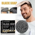 thumbnail image 2 of Jaysuing Soap Hair Darkening Shampoo Bar Repair Gray White Hair Color Dye Hair Shampoo Natural Grey Gloss Black Soap Hair Care, 2 of 5