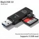 thumbnail image 1 of Lector de tarjetas USB 3,0/2,0 de alta velocidad 2 en 1 multifuncional compatible con computadora TF + SD, cámara para tableta, montado en el coche，computadora portátil, 1 of 5