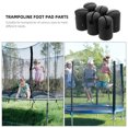 thumbnail image 1 of CHICHUMID Pièces de Rechange pour Trampoline 6 Pcs Noir Abs Rond pour Fixation Filet de Sécurité, 1 of 6