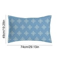 thumbnail image 3 of Ohufall Blue Digital Print Pillow Covers Hotel Quality Polyester Case Simple Style For Home Student Holiday Everyday Bedding Home Goods, 3 of 6